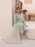 House of Nawab Miorah Embroidered Organza Unstitched 3Pc Suit D-01 IRFA - A