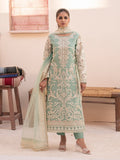 House of Nawab Miorah Embroidered Organza Unstitched 3Pc Suit D-01 IRFA - A