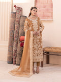 House of Nawab Miorah Embroidered Organza Unstitched 3Pc Suit D-01 IRFA - B