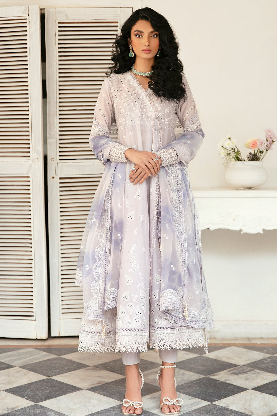 Iris by Jazmin Embroidered Eid Lawn Unstitched 3Pc Suit D-01 LINNEA