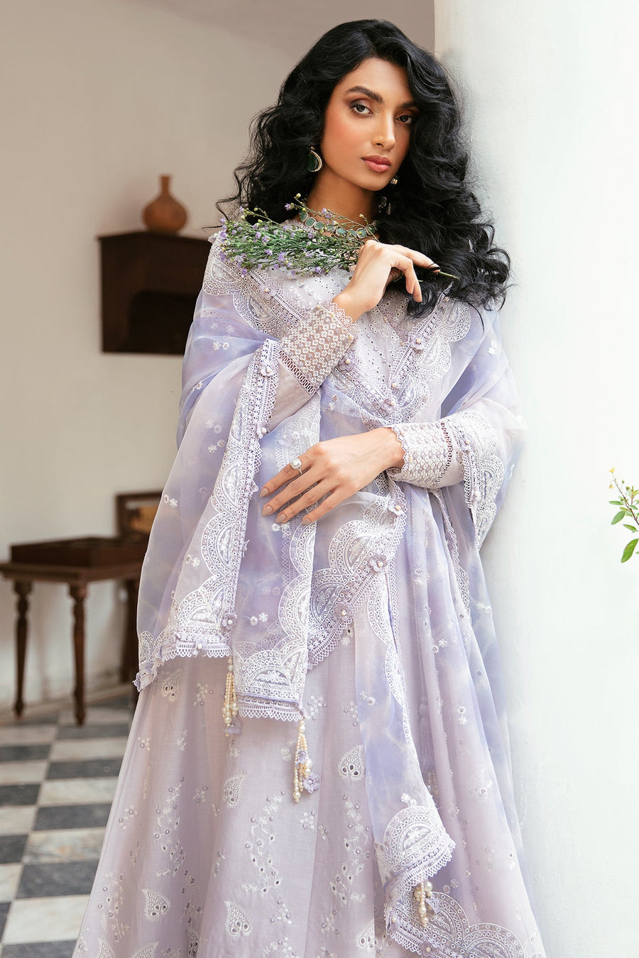 Iris by Jazmin Embroidered Eid Lawn Unstitched 3Pc Suit D-01 LINNEA