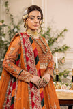 House of Nawab Azalea Embroidered Net Unstitched 3Pc Suit D-01 MAHI