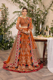 House of Nawab Azalea Embroidered Net Unstitched 3Pc Suit D-01 MAHI