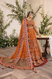 House of Nawab Azalea Embroidered Net Unstitched 3Pc Suit D-01 MAHI