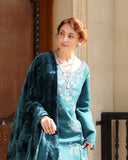 Rang Rasiya Carnation Embroidered Karandi Unstitched 3Pc Suit D-01 Mint