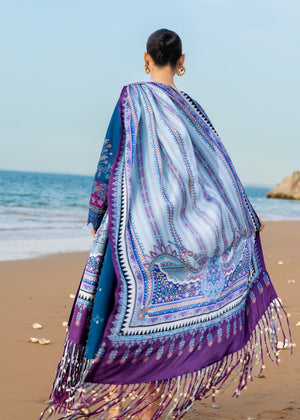 Sadaf Fawad Khan Siraa Embroidered Lawn Unstitched 3Pc Suit D-01 SHEHNAAZ
