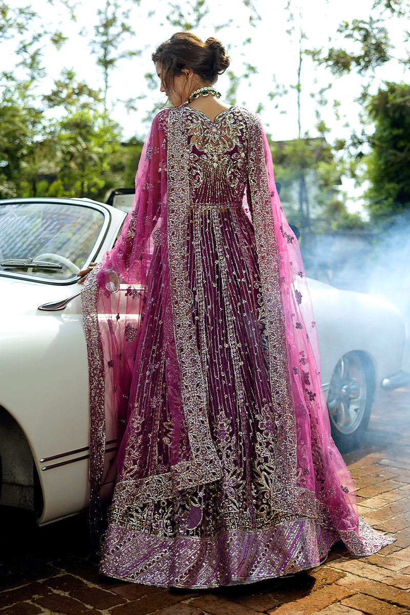 Mushq Stardust Embroidered Net Unstitched 3Pc Suit D-03 Starstruck Elegance
