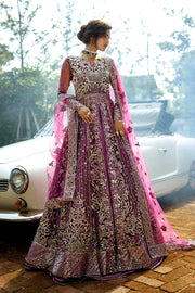 Mushq Stardust Embroidered Net Unstitched 3Pc Suit D-03 Starstruck Elegance