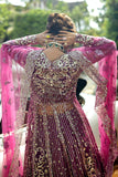 Mushq Stardust Embroidered Net Unstitched 3Pc Suit D-01 Starstruck Elegance