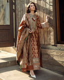 Mushq Broadway Embroidered Jacquard Viscose Unstitched 3Pc Suit - Eternal Promise