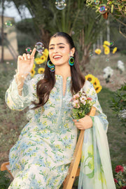 Spring Bell by Sanam Saeed Embroidered Lawn Unstitched 3Pc Suit D-01