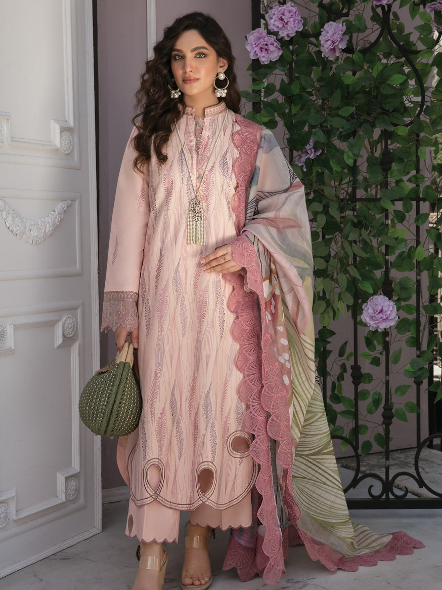 Rang Rasiya Florence Embroidered Lawn Unstitched 3Pc Suit D-01 EVA