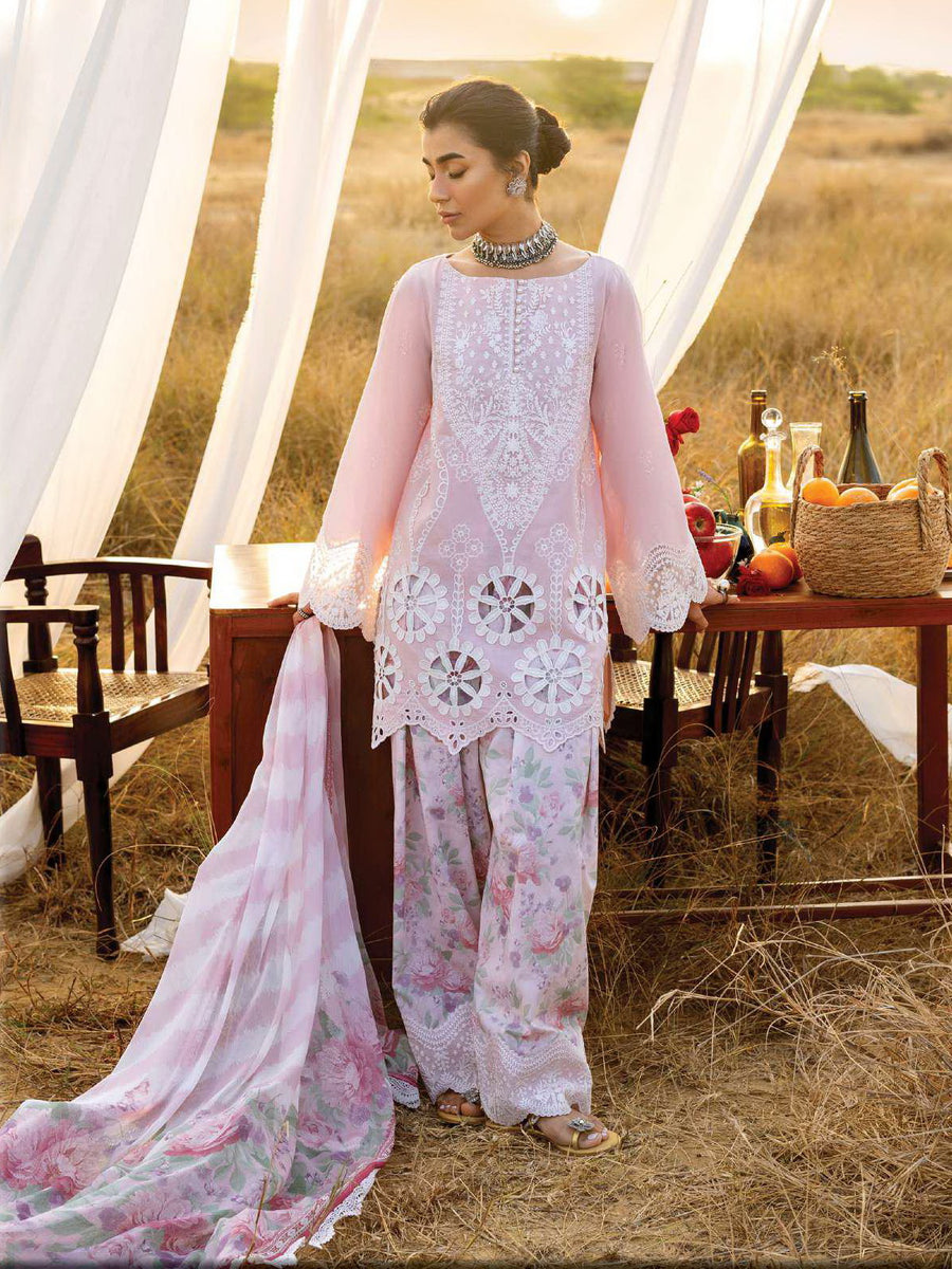 Zainab Chottani Embroidered Lawn Unstitched 3Pc Suit D-01 Aurelia