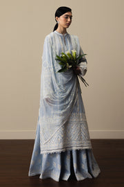 Zara Shahjahan Satori Stillness & Luxury Unstitched Lawn 3Pc Suit D-01 AOYOMI
