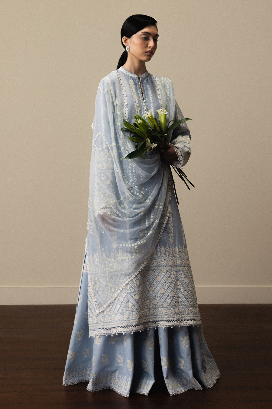 Zara Shahjahan Satori Stillness & Luxury Unstitched Lawn 3Pc Suit D-01 AOYOMI