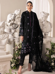 RajBari Premium Embroidered Lawn Unstitched 3Pc Suit D-01