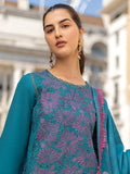 Rang Rasiya Carnation Embroidered Linen Unstitched 3Pc Suit D-01 Ella