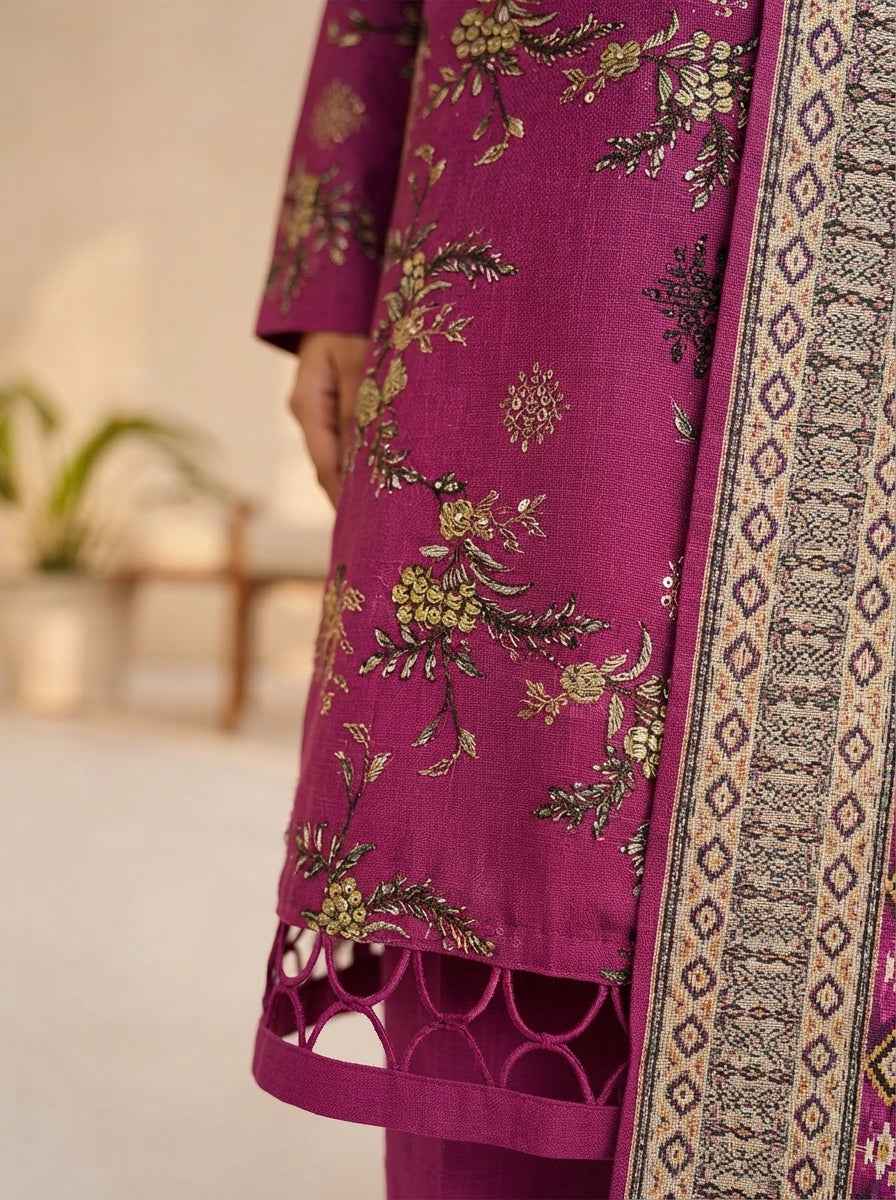 Fiza Noor Digital Printed Marina Unstitched 3Pc Suit D-02
