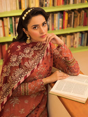 LaMode by Xenia Formals Unstitched Chiffon 3Pc Suit D-02 MARIE
