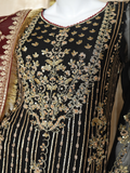 Malika Shahnaz Festive Vol-02 Unstitched Chiffon 3 Piece Suit Design-02