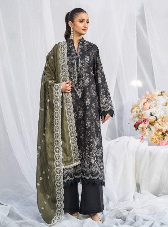 Raha by RajBari Summer Print Exclusive Lawn Unstitched 3Pc Suit D-02