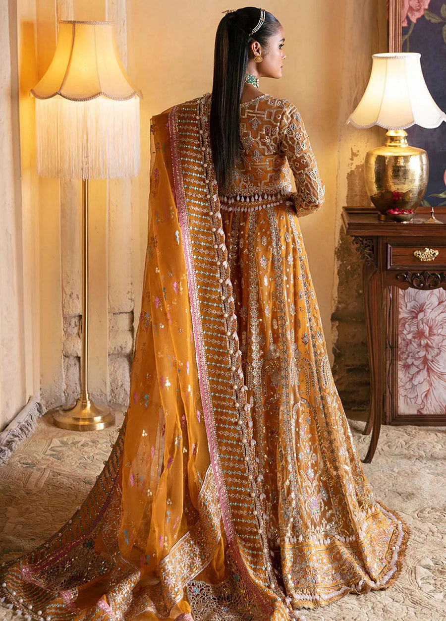 Afrozeh Hayat Unstitched Embroidered Net 3 Piece Suit D-02 KAMILA