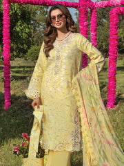 Rang Rasiya Carnation Embroidered Lawn Unstitched 3Pc Suit D-02 Raya