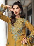 Rang Rasiya Carnation Embroidered Karandi Unstitched 3Pc Suit D-02 Evelyn