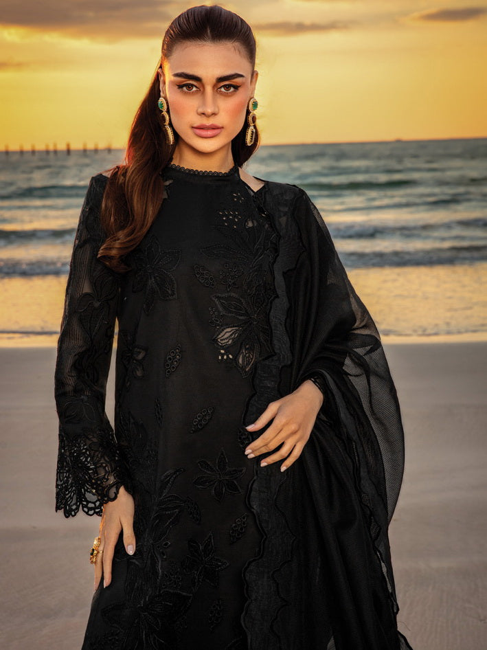 Rang Rasiya Premium Embroidered Lawn Unstitched 3Pc Suit D-01 RAMEEN