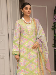Rang Rasiya Florence Embroidered Lawn Unstitched 3Pc Suit D-02 LILY