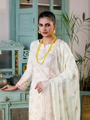 Manizay Saqafat Premium Embroidered Lawn Unstitched 3Pc Suit D-02