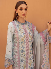 Rang Rasiya Premium Embroidered Lawn Unstitched 3Pc Suit D-02 PARISA