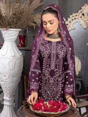 Manizay Talash Premium Embroidered Lawn Unstitched 3Pc Suit D-02