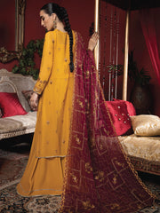 Heer by Humdum Embroidered Chiffon Unstitched 3PC Suit HR-02