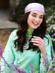 Rang Rasiya Lifestyle Embroidered Lawn Unstitched 3Pc Suit D-02 Sage