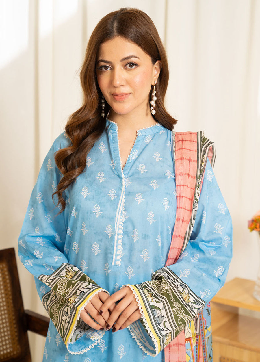 Coco by Zara Shahjahan Sule Printed Lawn Unstitched 3Pc Suit D-08