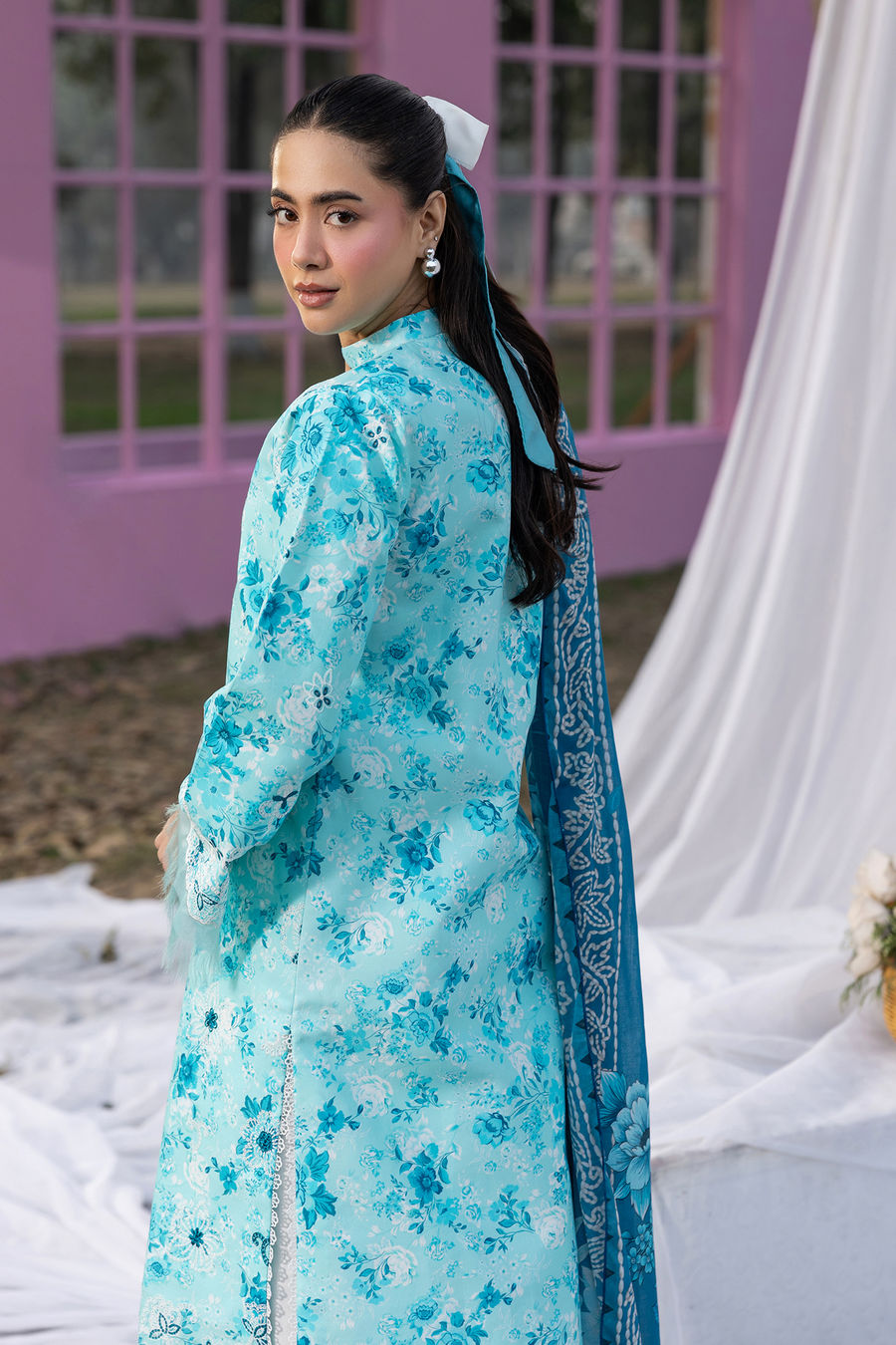 RajBari Summer Printkari Exclusive Lawn Unstitched 3Pc Suit D-02