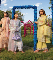 Rang Rasiya Carnation Embroidered Lawn Unstitched 3Pc Suit D-02 Raya