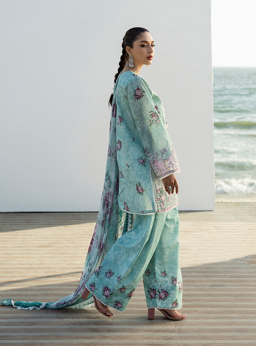 Zainab Chottani Tahra Embroidered Lawn Unstitched 3Pc Suit D-02 ANAHITA