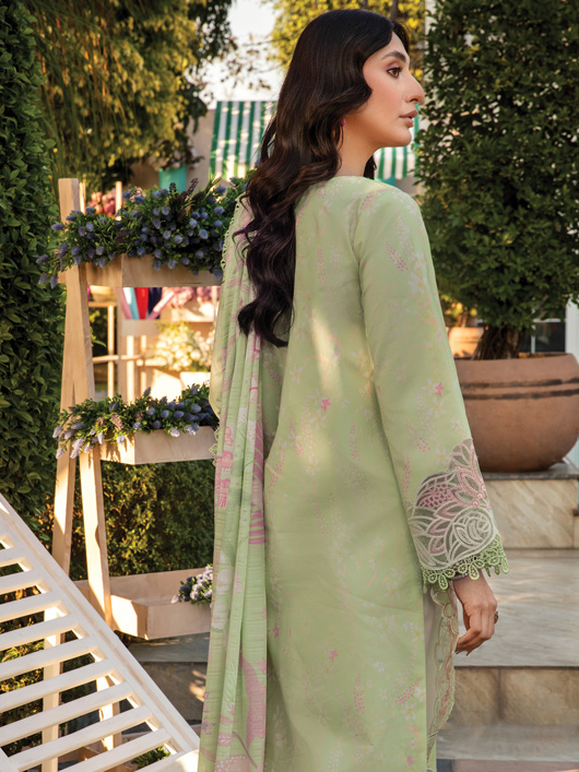 Rang Rasiya Florence Embroidered Lawn Unstitched 3Pc Suit D-02 HANIYA