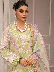 Rang Rasiya Florence Embroidered Lawn Unstitched 3Pc Suit D-02 LILY