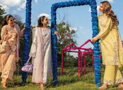 Rang Rasiya Carnation Embroidered Lawn Unstitched 3Pc Suit D-02 Raya