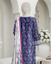 Ittehad Essential Vol-03 Unstitched Printed Lawn 3Pc Suit D-02