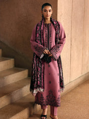 RajBari Premium Embroidered Peach Unstitched 3Pc Suit D-02