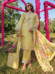 Rang Rasiya Carnation Embroidered Lawn Unstitched 3Pc Suit D-02 Raya