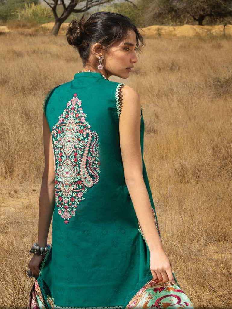 Zainab Chottani Embroidered Lawn Unstitched 3Pc Suit D-02 Mehri