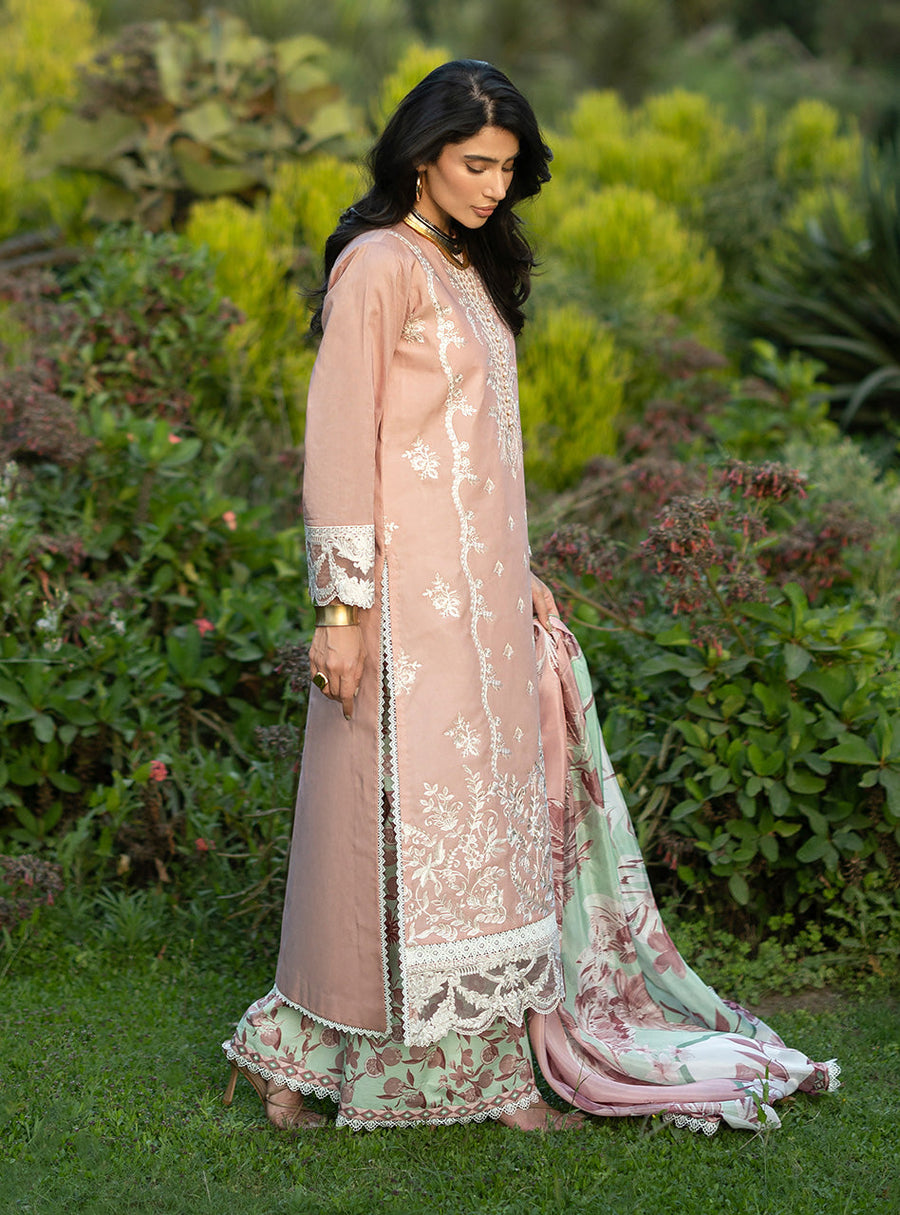 Zainab Chottani Luxe Lawn Unstitched Embroidered 3Pc Suit D-02 Esme