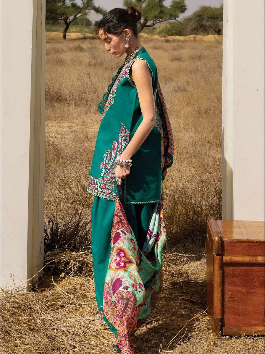 Zainab Chottani Embroidered Lawn Unstitched 3Pc Suit D-02 Mehri