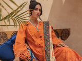 Rang Rasiya Premium Embroidered Lawn Unstitched 3Pc Suit D-02 MADEIRA