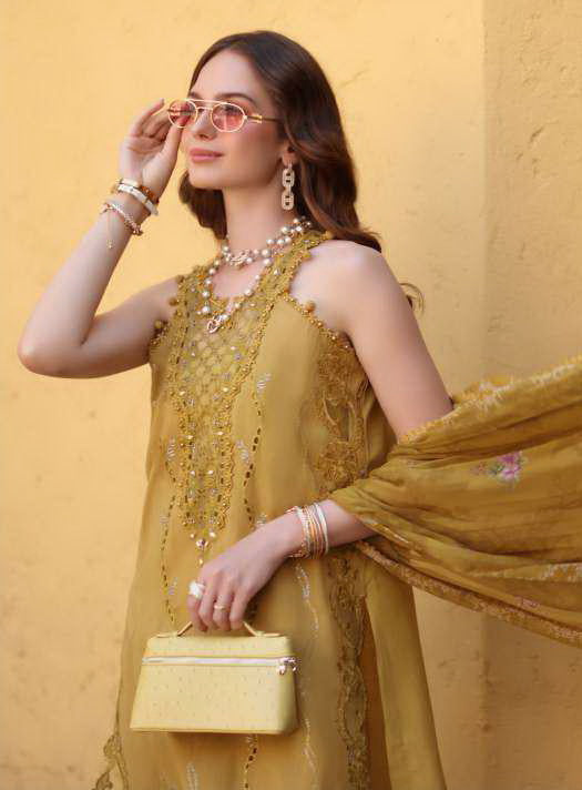 Noor by Saadia Asad Luxe Chikankari Unstitched Lawn 3Pc Suit D2-B